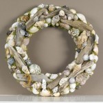 driftwood and shell wreath